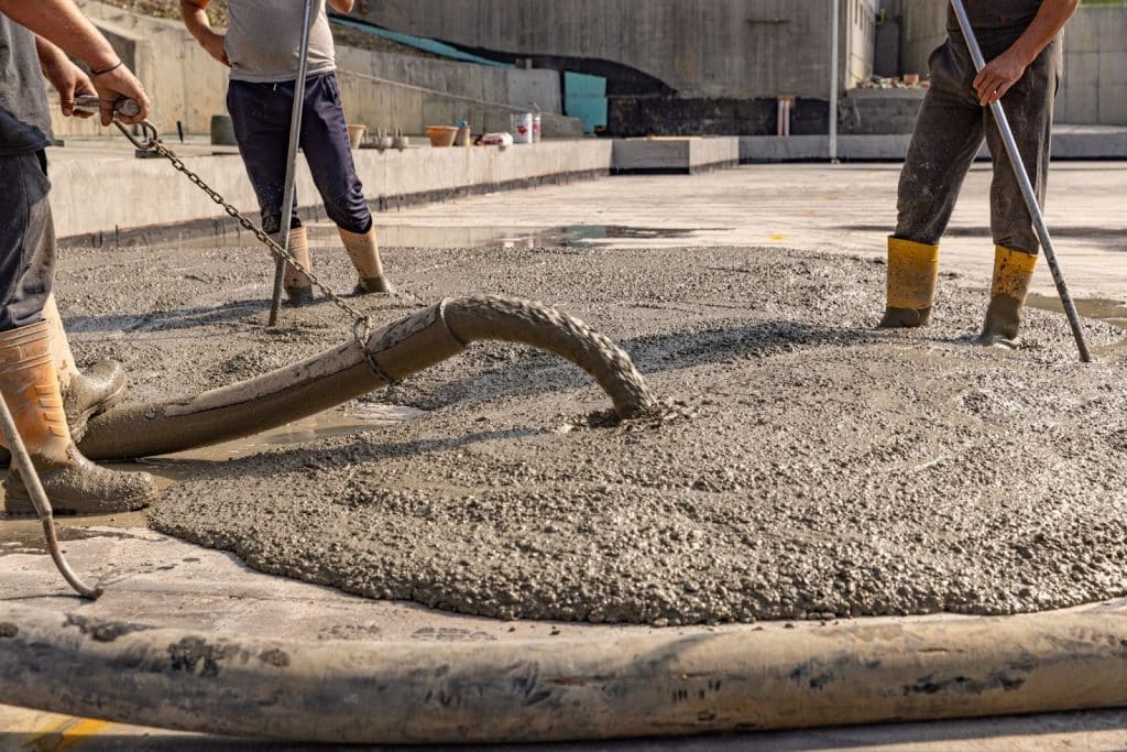 professionals fixing cracks in concrete